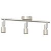 vidaXL Ceiling Spotlight Brushed Nickel 39 x 10.5 x 10.5 cm Steel