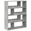 vidaXL Bookcase Concrete grey Engineered wood Medium Bookcase