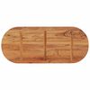 vidaXL Table Top Natural Solid Acacia Wood Medium Table Top Oval
