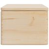 vidaXL Wooden Box Natural wood Solid pine wood Large Wooden Box