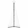 vidaXL LED Christmas Tree Warm White Powder-coated steel 71.7 in height