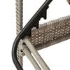 vidaXL Sun Lounger Light Grey PE Rattan Standard Adjustable Backrest