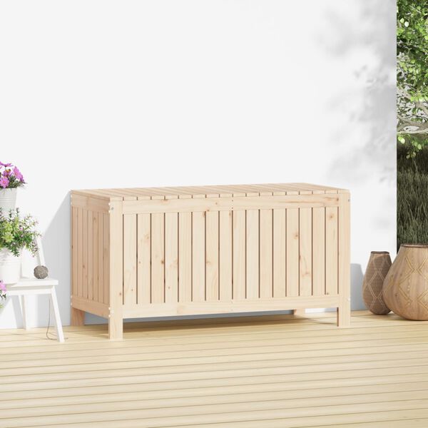 vidaXL Garden Storage Box Pine Solid pine wood 45.3 x 19.3 x 23.6 in