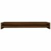 vidaXL Monitor Stand Brown Oak 39.4"x9.4"x5.1" Engineered Wood
