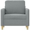 vidaXL Sofa Chair Light grey Polyester, metal, textilene, foam Single