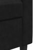 vidaXL 2-Seater Sofa Black 47.2 " Velvet