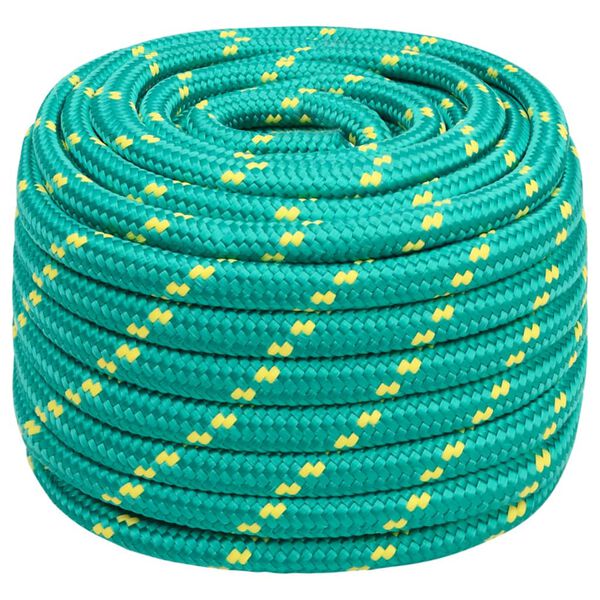 vidaXL Boat Rope Green 0.79 " 82.0 ' Polypropylene