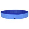 vidaXL Dog Swimming Pool Blue PVC 78.7 x 11.8 in Collapsible
