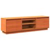 vidaXL TV Cabinet Wax Brown Solid Pine Wood TV Cabinet Rectangular