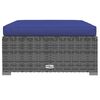 vidaXL Garden Lounge Set Grey, Dark Blue