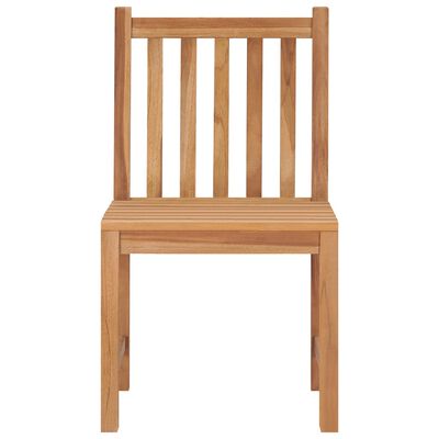 vidaXL Patio Chairs 8 pcs Solid Teak Wood