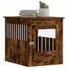 vidaXL Dog Crate Furniture Smoked Oak Engineered wood, steel