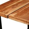 vidaXL Bar Set Natural Wood, Black Solid Acacia Wood, Reclaimed Wood, Steel