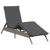 vidaXL Sun Lounger Grey