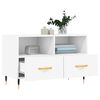 vidaXL TV Cabinet White Engineered Wood, Iron Medium TV Cabinet