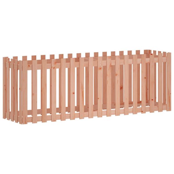 vidaXL Garden Raised Bed Natural wood Solid Douglas wood 78.7x19.7x27.6 in