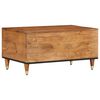 vidaXL Coffee Table Honey brown Solid mango wood, iron legs Medium