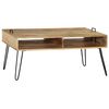 vidaXL Coffee Table Natural wood, Black