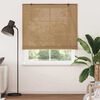 vidaXL Roller Blind with Curtains Manual Brown 55.12 x 86.61 in Bamboo