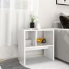 vidaXL Side Table White Engineered wood 19.7 in x 11.8 in x 19.7 in
