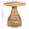 vidaXL Side Table Mango wood tones Solid mango wood Small Durable