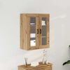 vidaXL Wall Cabinet Wall-mounted Artisan Oak 27.36 x 13.39 x 35.43 in