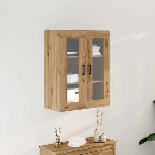 vidaXL Wall Cabinet Wall-mounted Artisan Oak 27.36 x 13.39 x 35.43 in