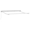 vidaXL Awning Frame Retractable Manual White 118.1" x 78.7