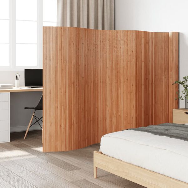 vidaXL Room Divider Natural 65.0x315.0" Bamboo