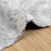 vidaXL Shaggy Rug Silver grey 100% Polyester 51.2 x 78.7 in Foldable