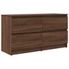 vidaXL TV Cabinet Brown Oak Engineered Wood 39.4x13.8x21.3 in TV Cabinet