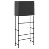 vidaXL Storage Rack Black Iron, non-woven fabric (100% polyester)