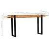 vidaXL Console Table Multicolour Solid reclaimed wood, Cast iron Large