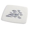 RIDDER Shower Mat White TPE 21.3x21.3 in Non-slip Shower Mat Square
