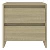 vidaXL Bedside Cabinet Sonoma Oak Engineered Wood Compact