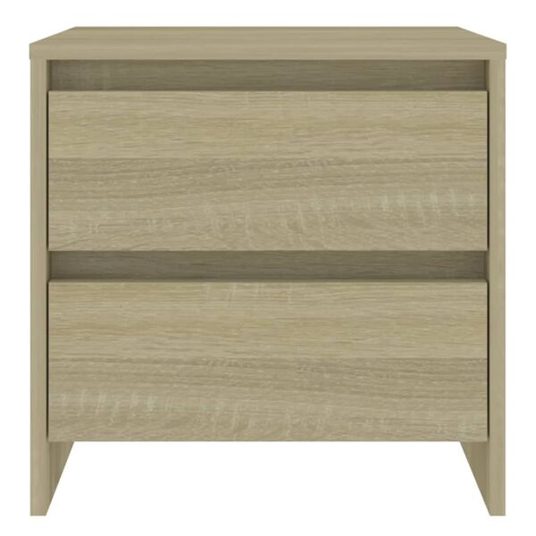 vidaXL Bedside Cabinet Sonoma Oak Engineered Wood Compact
