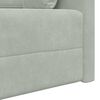 vidaXL Floor Sofa Bed Light Grey 83.86 x 27.56 x 30.31 in Velvet