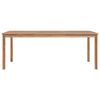 vidaXL Garden Dining Set Warm Teak Fine sanded teak hardwood Large
