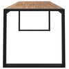 vidaXL Garden Table Brown and Black