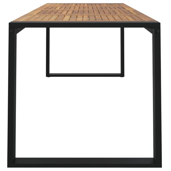 vidaXL Garden Table Brown and Black