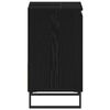 vidaXL Bathroom Sink Cabinet Black Oak 25.59 x 12.99 x 23.62 in