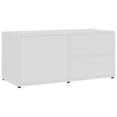 vidaXL TV Cabinet White 31.5"x13.4"x14.2" Engineered Wood
