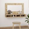 vidaXL Mirror Cabinet Sonoma oak Engineered wood, acrylic
