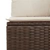 vidaXL Garden Sofa Set Brown