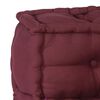 vidaXL Pouffe Maroon 100% cotton 55.1 x 27.6 x 14.2 in Modular Pouffe