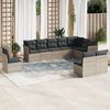 vidaXL Garden Sofa Set Light Grey, Dark Grey