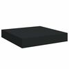 vidaXL Wall Shelf Set of 2 Black Honeycomb MDF, metal Compact
