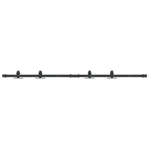 vidaXL Sliding Cabinet Door Kit 59.8 " Carbon Steel