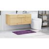 vidaXL Anti-slip Bath Mat Purple 23.6" x 35.4" PP