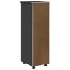 vidaXL Rolling Cabinet MOSS Grey Solid pine wood, engineered wood, plastic